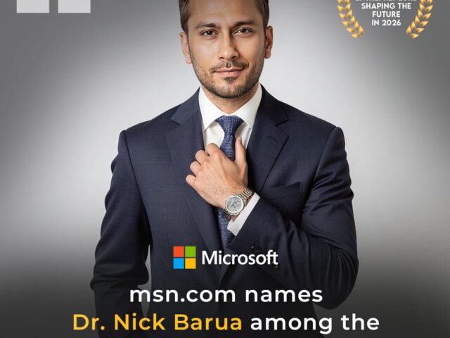 Dr. Nick Barua has been recognized by MSN as one of the ‘Top 10 Visionary Entrepreneurs Shaping the Future in 2026’.